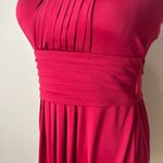 BCBGeneration  Red One Shoulder Jersey Drape And Tuck Dress Size Small Photo 2