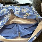 T by Talbots Knit Activewear Skort Women's Size S Floral Print Zip Pockets. Yellow Photo 2