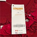 Gymboree  Women Size 10 Red Short Sleeve Sweater Ruffle‎ Trim Collar Holiday NEW Photo 2