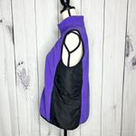 Ralph Lauren  Active L-RL Purple Black Fleece Vest Womens Sz XL Full Zip Photo 4