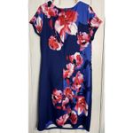 Monroe & Main Pink/Purple/Red Floral Print Knee Length Dress, Poly/Span, XL Pink Photo 2