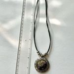 Kenneth Cole Silver tone pendant necklace on cord Photo 4