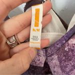 Lucy Purple and Black Space Rock Print Flowy Athletic Brami Top sz Medium Photo 1