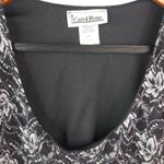Carol Rose  2X Black Silver Roses Top Plus Photo 2