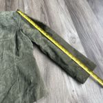 Coldwater Creek Vintage 90s  Olive Green Suede Leather Jacket Blazer Casual L‎ Photo 4