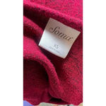 Soma  Women's Size XS Long Sleeve‎ Red Tunic Pocket Front Top V-Neck Blouse Photo 5