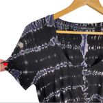 Gypsy 05 Gypsy 5 Shirred Tie Dye Mini Dress in Black & Blue Size Small Photo 4