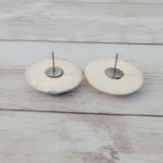 Vintage Stud Earrings Large Retro Beach Theme Summer Vibes Photo 4