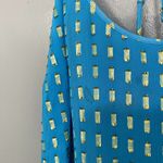 Lilly Pulitzer Ariel Blue Gold Maisy Silk Blend Racerback Camisole Top S Photo 3