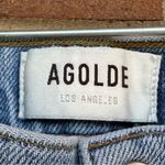 AGOLDE Toni Light Wash Denim Distressed Jeans Size 24 Photo 2