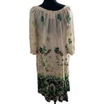 Anthropologie Vanessa Virginia Rainforest Silk Dress Medium Women’s Green Photo 2