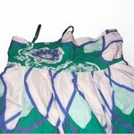 Moulinette Soeurs  Green and Blue Patterned Dress Photo 2