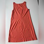 Workshop  Womens A-Line High Neck Tank Dress 100% Cotton Size Large Orange‎ Peru Photo 1