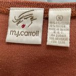 Vintage 90s MJ Carroll Terracotta Short Sleeve Button Front Shirt S Brown Photo 5