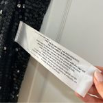 Mac Duggal NEW V Neck Sequin & Rhinestone Embellished High Slit Maxi Gown Black Photo 13