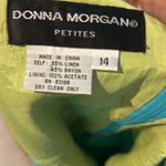 Donna Morgan Donna‎ Morgan Petites Teal /Green Embroidered Dragon Fly Dress.  Size 14 Photo 8