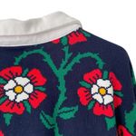 Rowing Blazers x Target Collab Rose Print Navy Blue Collared Rugby Shirt size 2X Photo 7