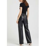 NICHOLAS Edwina Faux Leather Cargo Pants, Black, 0 (US) Black Photo 1