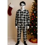 Disney  Men's Nightmare‎ Before Christmas Jack Skellington Pajamas Union Suit M Photo 1