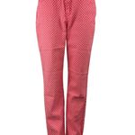 Diane Gilman  Women's Pink POlka Dot High Waist Straight Denim Jeans Pants Sz 4T Photo 0