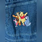 Disney Vintage  winnie the pooh overalls embroidered plus denim friends shorts Photo 1