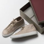 Diemme mid top textured suede Loria sneakers Tan Size 7.5 Photo 0