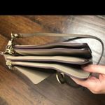 Chloé Chloe Faye Medium Bag Purse Shoulder Suede Leather Gray Taupe Tan Chain Italy Photo 6