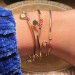 LC Lauren Conrad Lauren Conrad Pink Beaded Stretchy Bracelets Photo 0