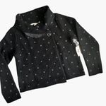 Max Studio Black & Diamond Print Cardigan Photo 2