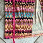 BODEN Side Split Jersey Midi Skirt Multi Textured Ikat Pink Size 8 Photo 12