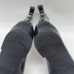 Sam Edelman Womens 6 Rain Boots Tinsley Black Patent Composition Leather Ankle Photo 10