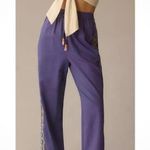 Farm Rio  x Anthropologie Embroidered-Band Straight Leg Med Blue High Rise Photo 1