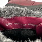 Wanderlust Perth Womens Faux Leather Faux Fur Lined Ankle Boots size 8 Burgundy Red Photo 8