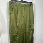 Topshop  Women’s Green Leg Cargo Slacks Size 8 NWT Photo 2