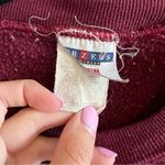 Jerzees ✨ Maroon Estes Park Colorado Floral Embroidered Crewneck Sweatshirt Large Photo 5