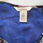 Sundance Purple Floral Silk Chiffon Midi Dress Size XS Photo 9