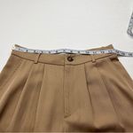 Reformation Mason Wide Leg Tencel Lyocell Pants Beige High Waist Trouser 4 *FLAW Photo 4