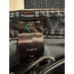 Ann Taylor Women's  Dark Blue Curvy Straight Leg Jeans Size 14 Photo 3