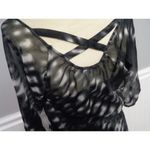 EXPRESS NEW women's XS black/white lined one-piece dress Photo 3