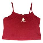 Wild Fable  medium burgundy graphic cropped tank top 🧸bearly holding on Photo 1