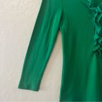 Old Navy ⭐️ bright green long sleeve tshirt with ruffles on chest size medium Photo 6