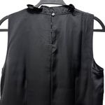 J.Crew Womens Black Satin Bow Neck Shift Dress Size 8 Photo 5