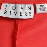 Joan Rivers Maxi Dress Petite Coral Orange Sleeveless V-Neck Jersey Size SP Photo 1
