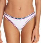 NWT Platinum Color Block Whipstitched Scoop Bikini Bottom Size L Photo 0