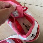 Adidas  Pink White Stripe Boost Sneakers Sz 6.5 Photo 2
