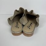 Free People Sienna Metallic Ruffle Leather Slip On Mule Flat Sz 39.5 US 9.5 Gold Photo 5