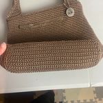 The Sak  Crochet Knit Hobo Bag Brown Neutral Small Purse Boho Classic Photo 6