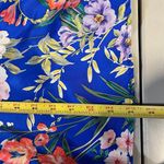 Yumi Kim Womens Silk Blue Floral Amalfi Coast Lexey Sleeveless Wrap Dress Medium Photo 8