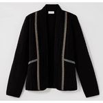 J.Jill $159 PURE JILL Seersucker Jacket Plus 2X Open Quilted Embroidered Lagenlook Boho Photo 12