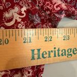 Cowgirl Hardware Western Floral Sequin Shirt Pearl Buttons Women's L Red Dainty Size L Photo 10